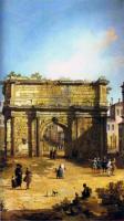 Canaletto - Rome, The Arch of Septimius Severus
